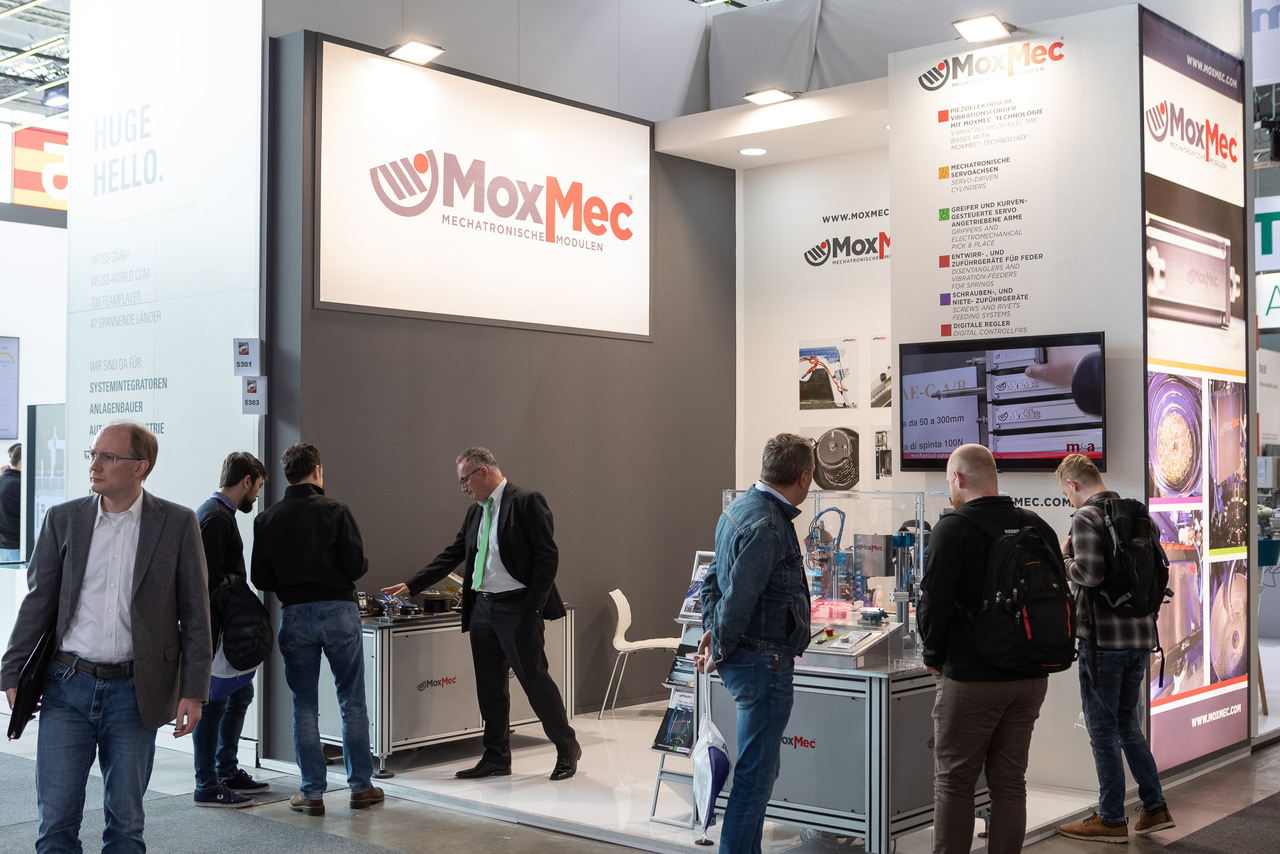 MoxMec | 10-13 OTTOBRE . STOCCARDA<br>Padiglione 5 . Stand 5303 Vi aspettiamo al MOTEK, il più importante evento europeo per l’automazione e l’ingegneria meccanica. Importantissimo appuntamento dedicato all’automazione, ai sistemi di assemblaggio, alle tecnologie di alimentazione, al flusso dei materiali e all’ottimizzazione della gestione attraverso l’utilizzo della tecnologia e la movimentazione industriale.